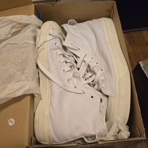Classic White High-Top Sneakers